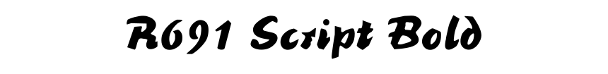 R691 Script Bold