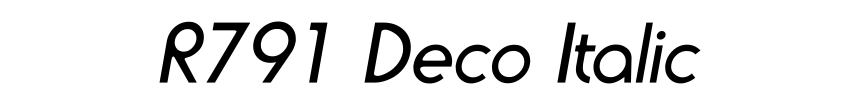 R791 Deco Italic