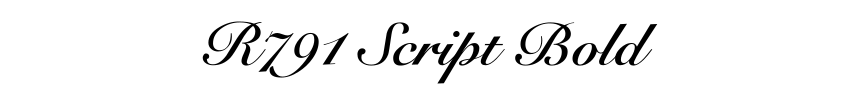 R791 Script Bold