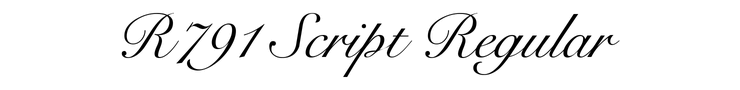 R791 Script Regular preview