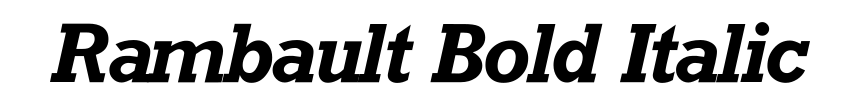 Rambault Bold Italic