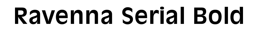 Ravenna Serial Bold