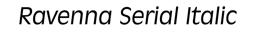 Ravenna Serial Italic