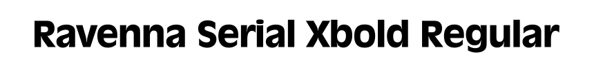 Ravenna Serial Xbold Regular