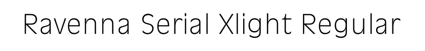 Ravenna Serial Xlight Regular