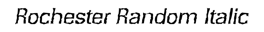 Rochester Random Italic