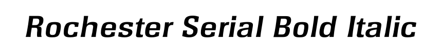 Rochester Serial Bold Italic