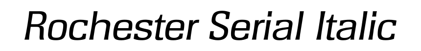 Rochester Serial Italic