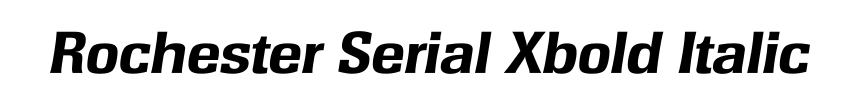 Rochester Serial Xbold Italic