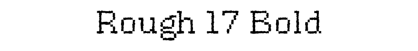 Rough 17 Bold