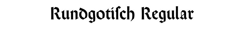 Rundgotisch Regular