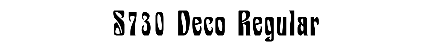 S730 Deco Regular