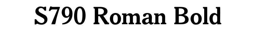 S790 Roman Bold