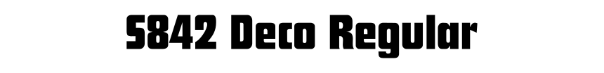 S842 Deco Regular