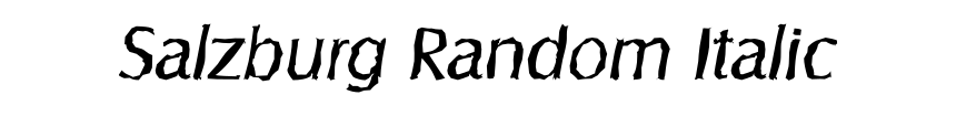 Salzburg Random Italic