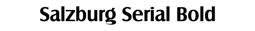 Salzburg Serial Bold