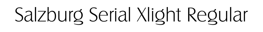 Salzburg Serial Xlight Regular