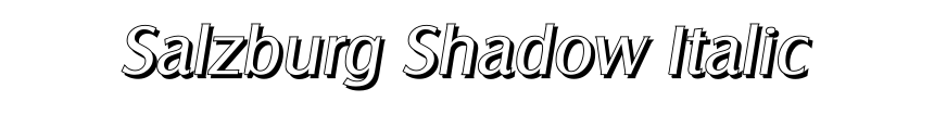 Salzburg Shadow Italic