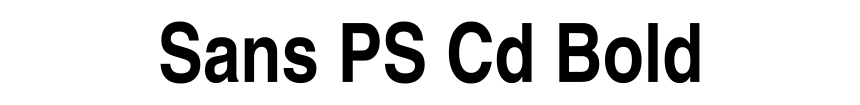 Sans PS Cd Bold