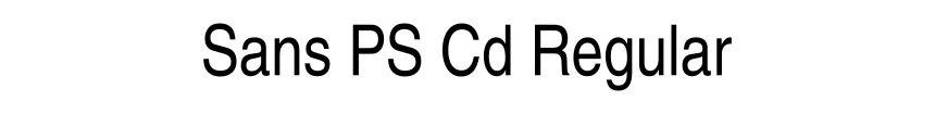Sans PS Cd Regular