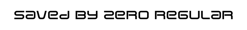 Saved By Zero Regular