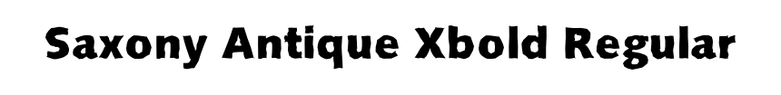 Saxony Antique Xbold Regular