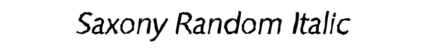 Saxony Random Italic