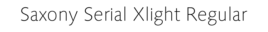 Saxony Serial Xlight Regular