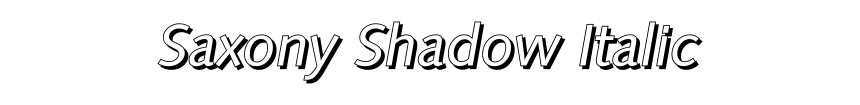 Saxony Shadow Italic