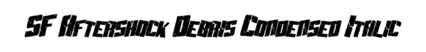 SF Aftershock Debris Condensed Italic