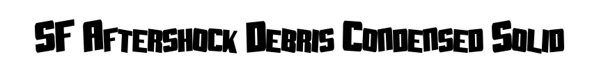 SF Aftershock Debris Condensed Solid