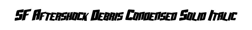 SF Aftershock Debris Condensed Solid Italic