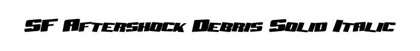 SF Aftershock Debris Solid Italic