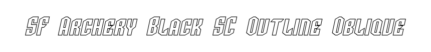 SF Archery Black SC Outline Oblique