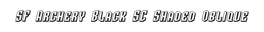 SF Archery Black SC Shaded Oblique