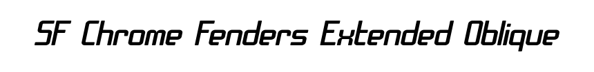 SF Chrome Fenders Extended Oblique