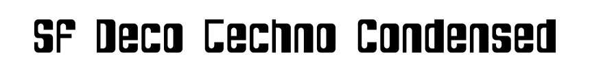 SF Deco Techno Condensed