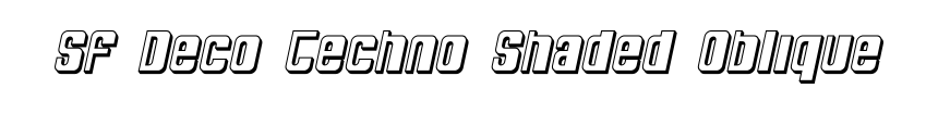 SF Deco Techno Shaded Oblique