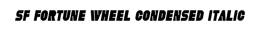 SF Fortune Wheel Condensed Italic
