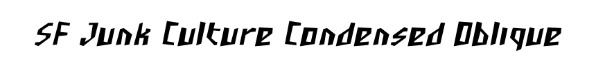 SF Junk Culture Condensed Oblique