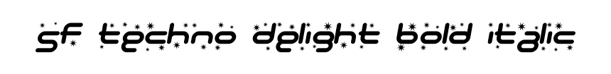 SF Techno Delight Bold Italic