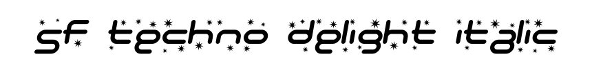 SF Techno Delight Italic