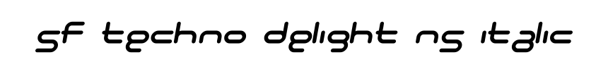 SF Techno Delight NS Italic