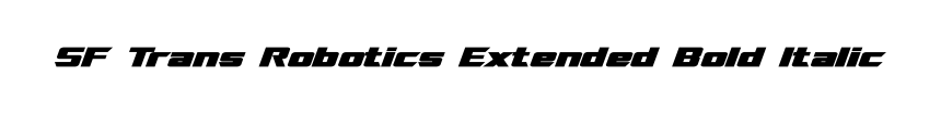 SF Trans Robotics Extended Bold Italic
