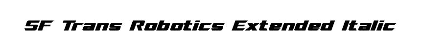 SF Trans Robotics Extended Italic