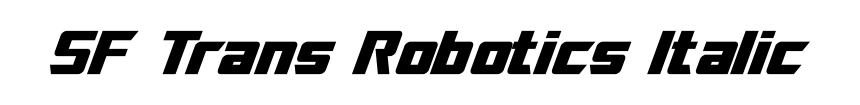 SF Trans Robotics Italic