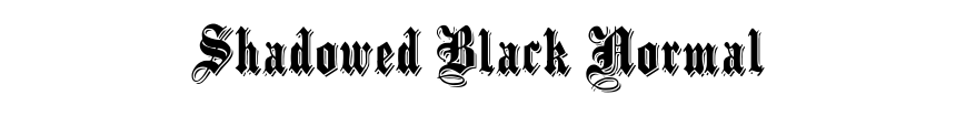 Shadowed Black Normal