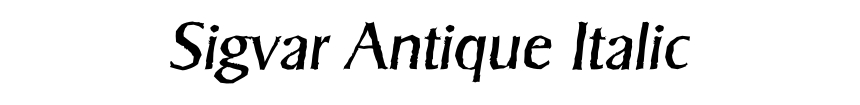 Sigvar Antique Italic