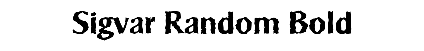 Sigvar Random Bold