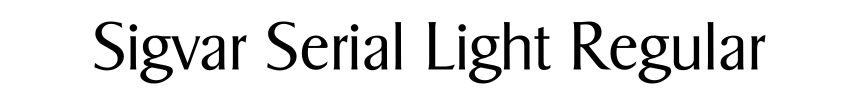 Sigvar Serial Light Regular